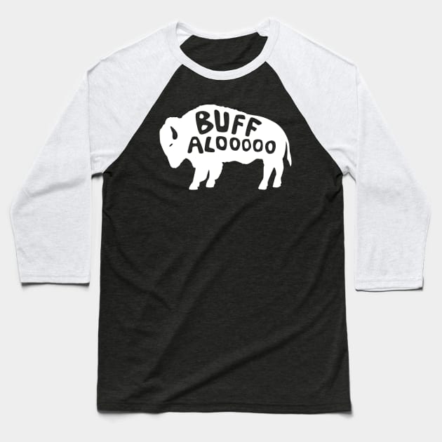 Buffalooooo American Bison Buffalo Baseball T-Shirt by Brobocop